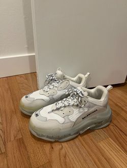 Balenciaga - Triple S - Women 40 - White with Clear Sole