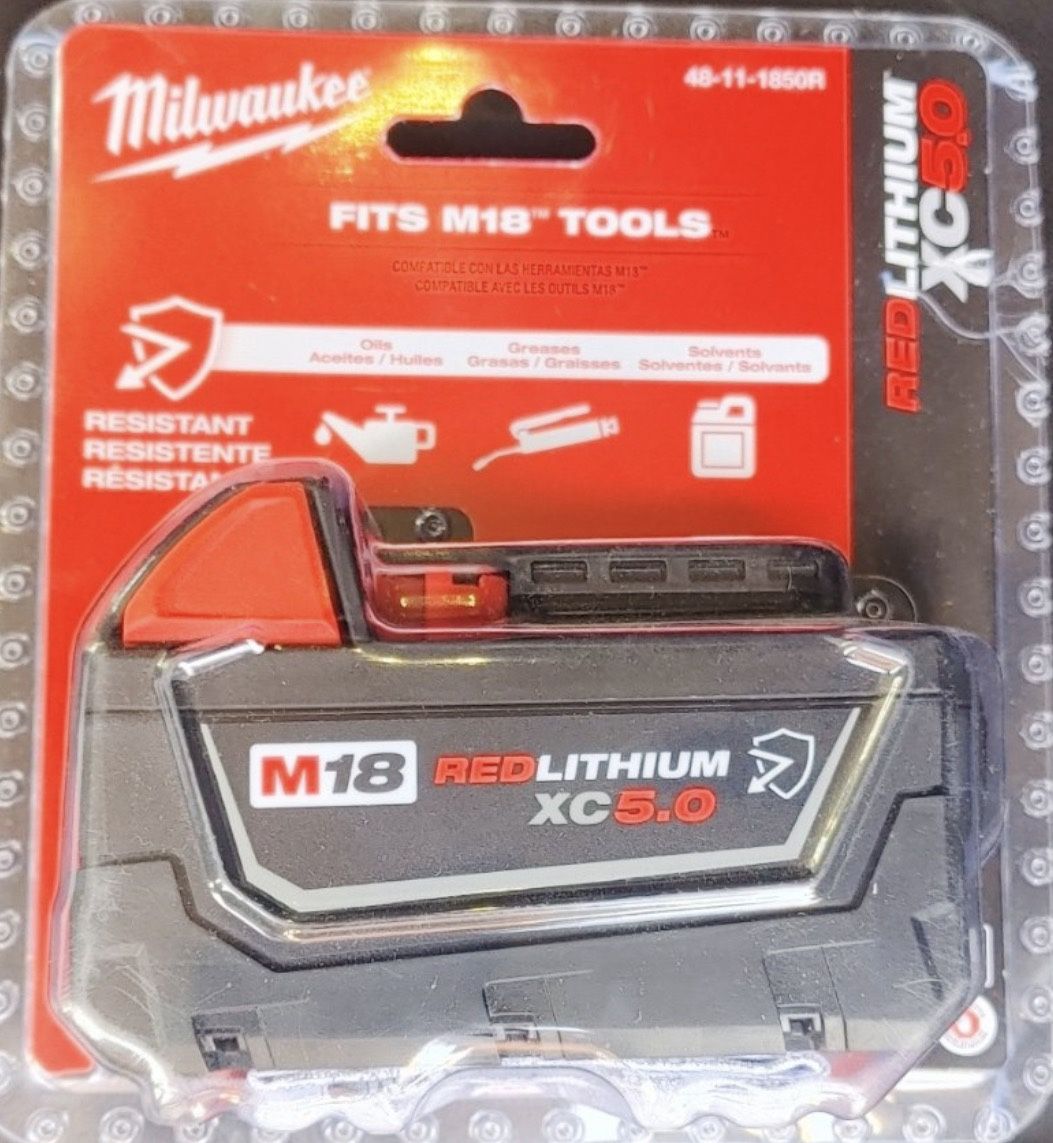 Milwaukee M18 5.0 AH Battery