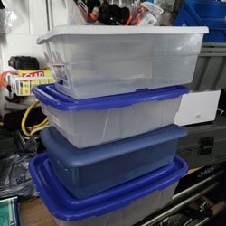 $1 Each Sterilite 6 Quart Totes With Lids 