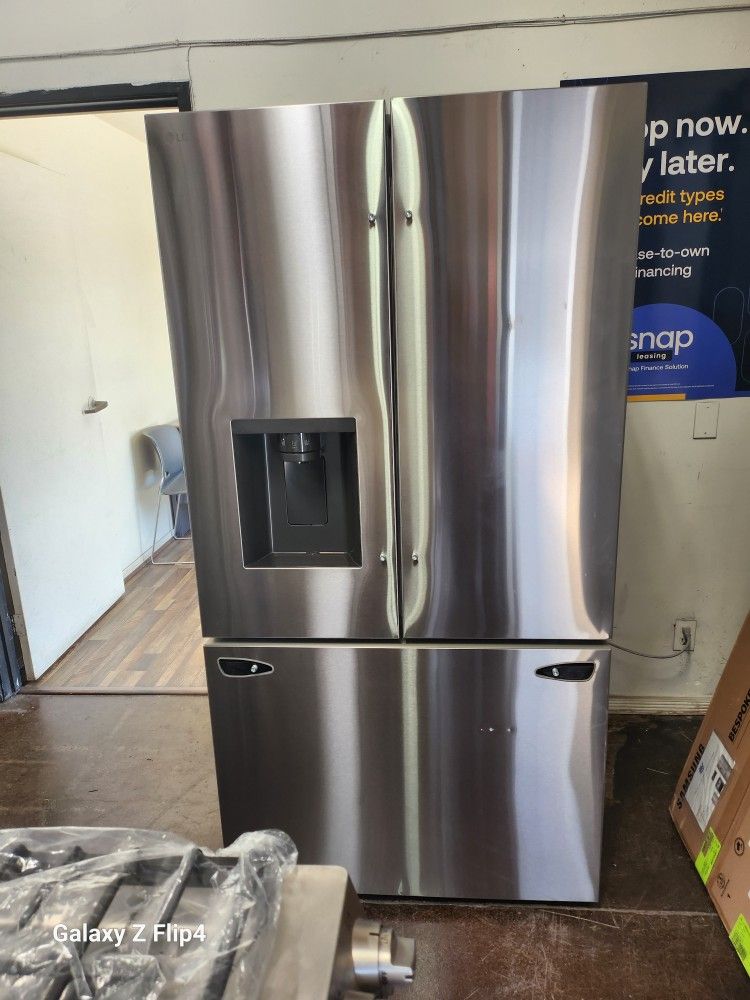 LG French Door Refrigerator Water and Icemaker 3 Types Off Ice Stainless Steel New