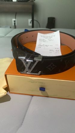 Louis Vuitton Monogram Initiales Belt Black