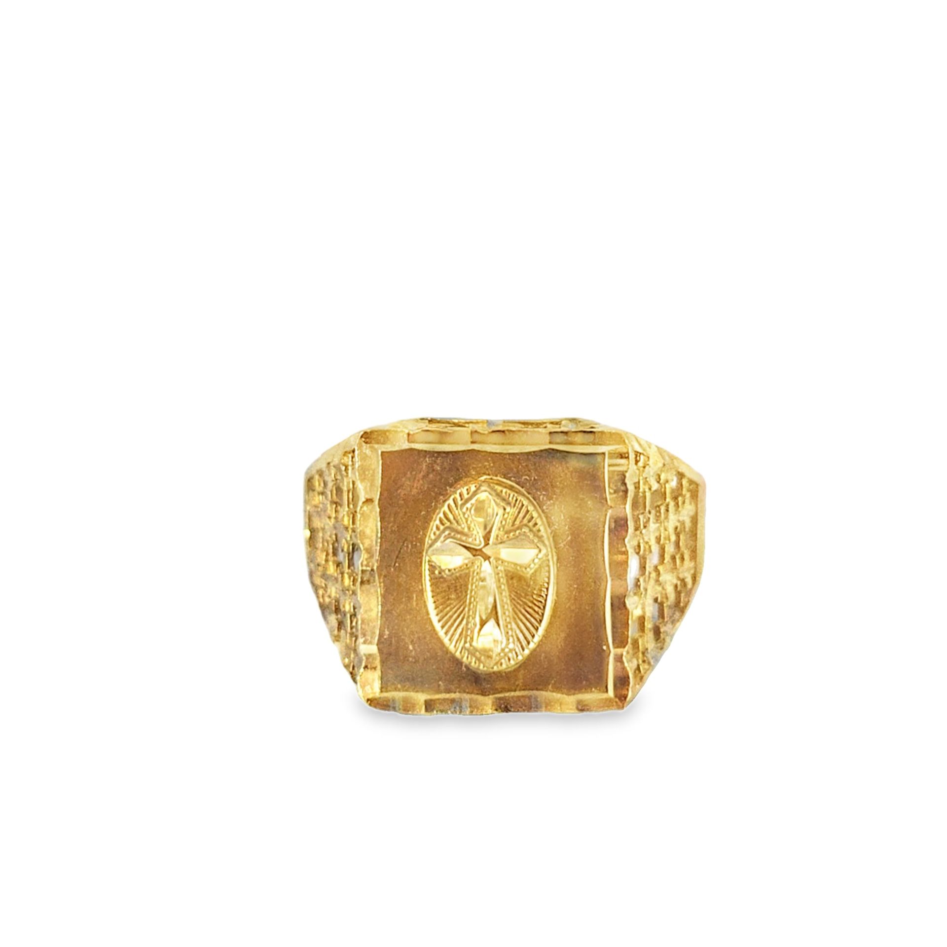 10k Gold Cross Ring