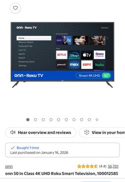 50 inch onn smart TV $100