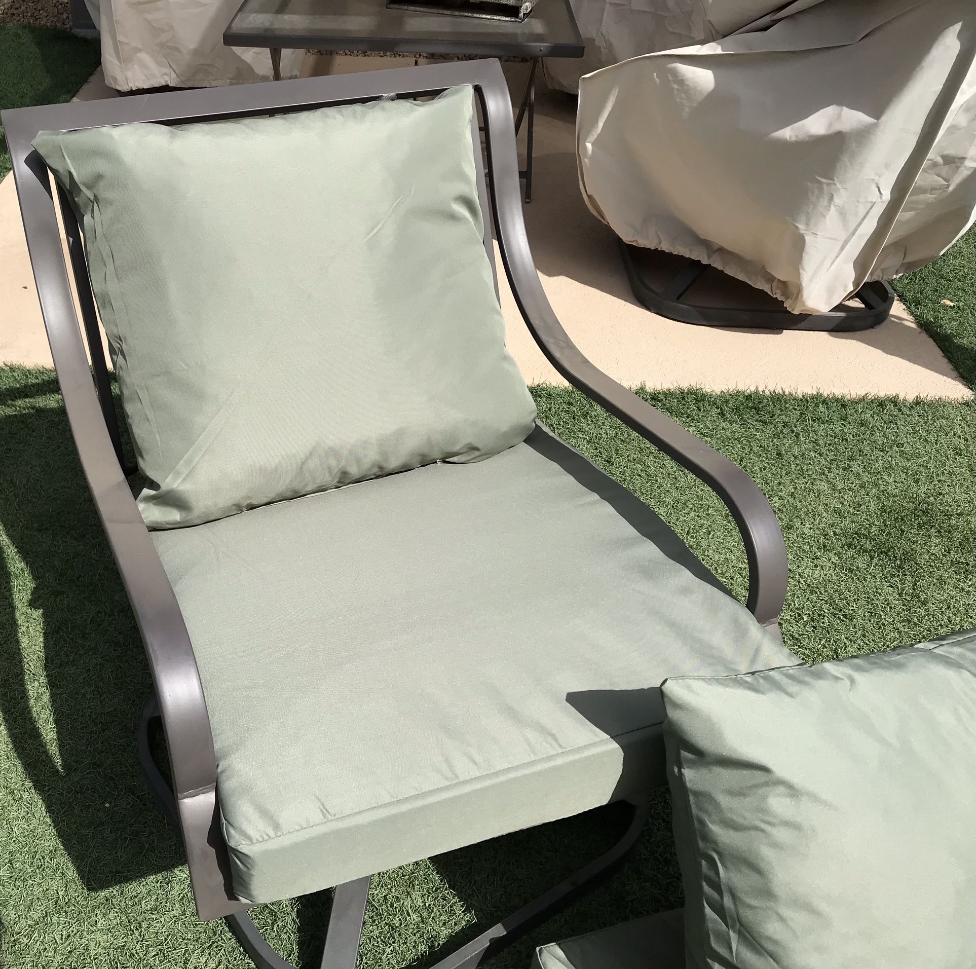 24x24 Inch Outdoor Cushions for Patio Furniture Set of 2