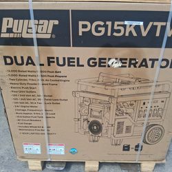 Pulsar Generador portátil de combustible dual PG15KVTWB de 15,000 W