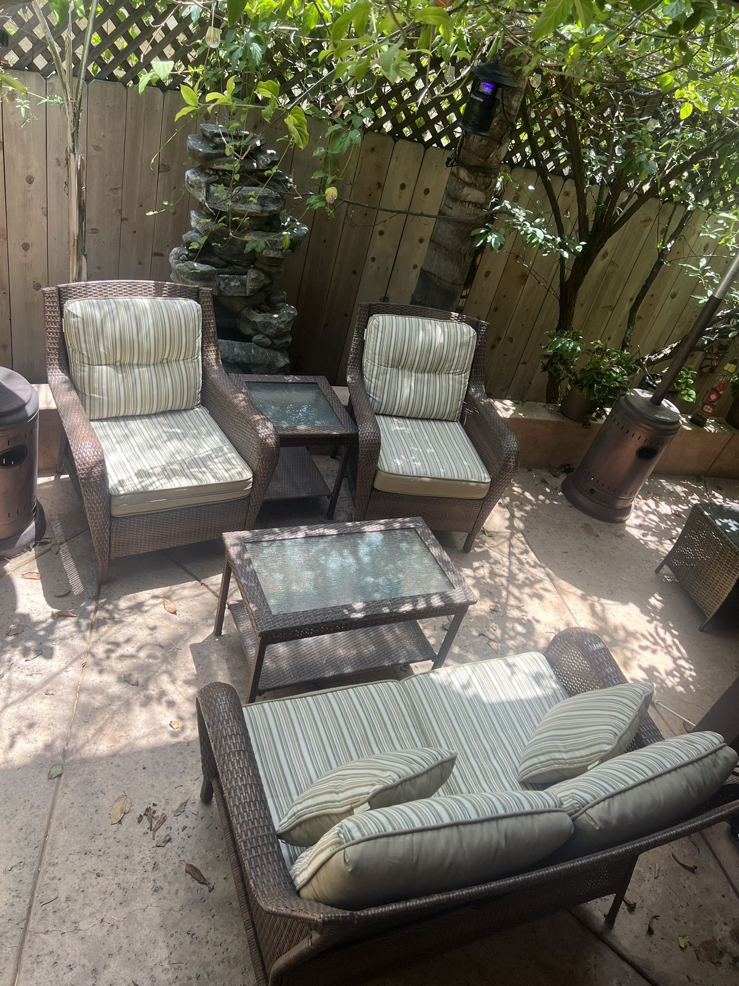 Patio Set - 6 Piece Wicker Patio Set