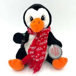 Vintage Coca Cola Penguin Plush 1998 
