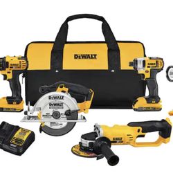 5 Piece Dewalt Combo 
