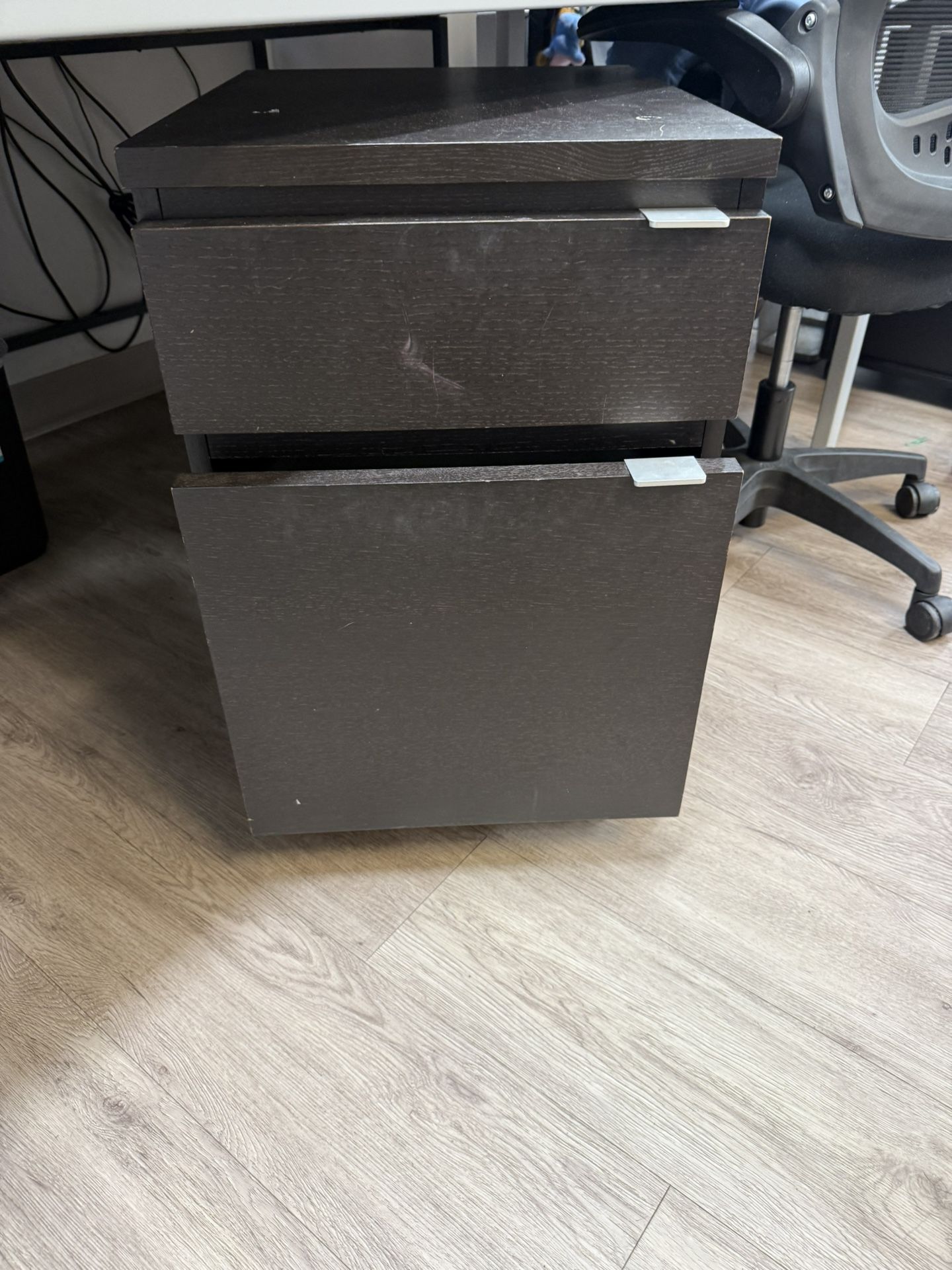 4 Grey Desks For Free, 1 Chair