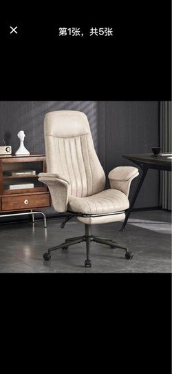 Silla De Escritorio Ysatuasyt Ergonométrica Gamuza Blanca Transpirable, Giratoria 360°, Soporte Lumbar Ajustable  LCYB-23-1 S5-2