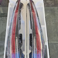 Fit 07-14 Cadillac Escalade ESV LED Tail Lights Brake Lamps Pair 2-in-1 Style