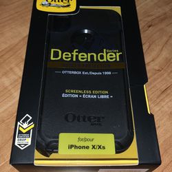 New Apple iPhone XS/X Case Defender OTTERBOX Black
