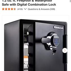 SentrySafe 1.2 cu. ft. Fireproof & Waterproof Safe with Digital Combination Lock