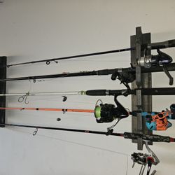 Fishing Pole Display Racks