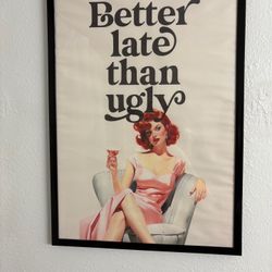 Two Girly Pictures With Frames