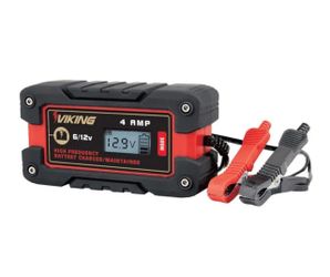 VIKING 4 Amp Fully Automatic Microprocessor-Controlled Battery Charger/Maintainer
