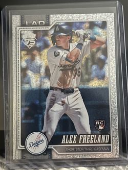 2026 Topps Series 1 Alex Freeland RC Topps 75 Silver Foil Rookie Dodgers #74