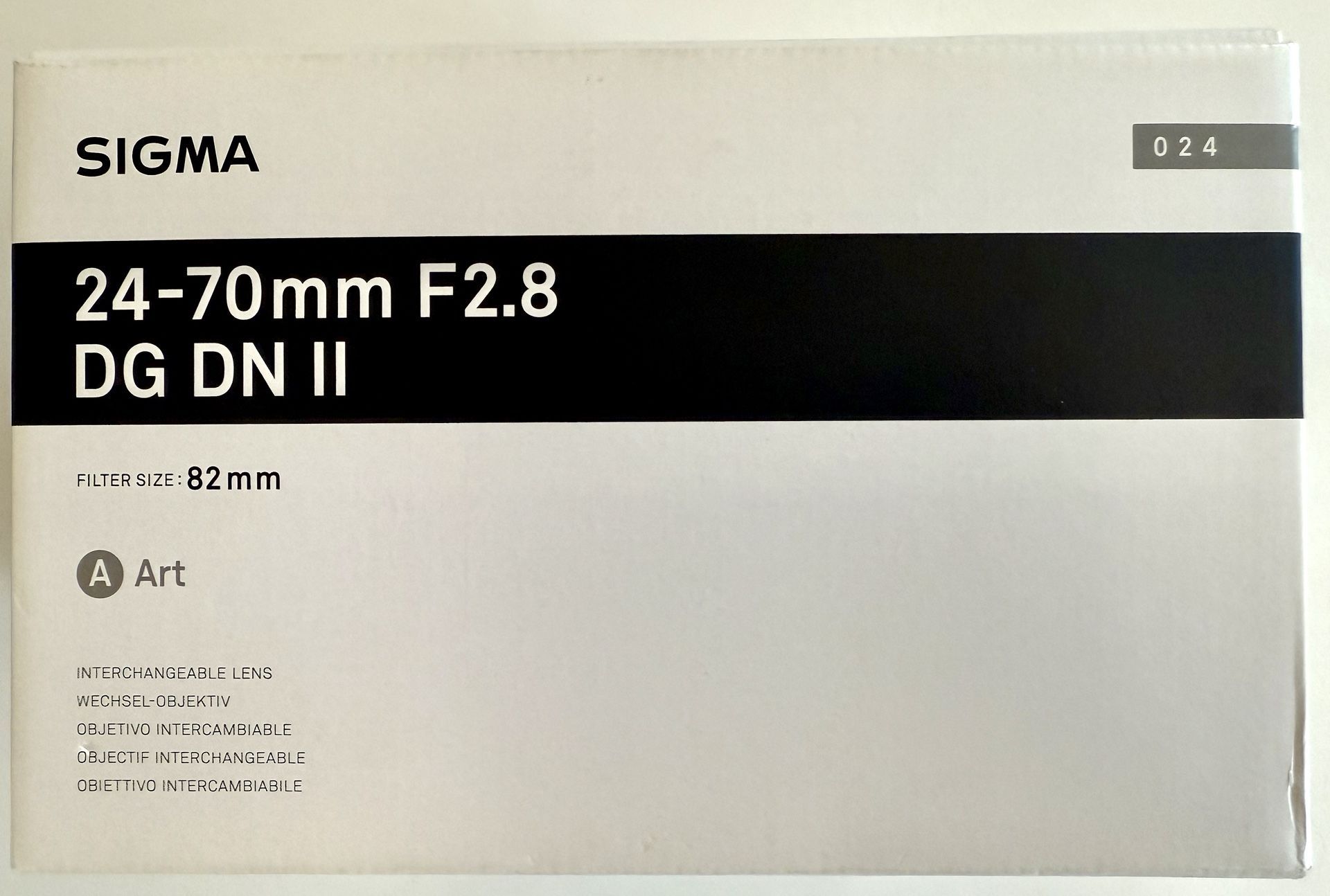 Sigma 24-70mm f/2.8 DG DN II Art Lens (Sony E) LIKE NEW- US MODEL. UNDER WARRANTY