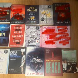 $3 Books NEW! Reading library bookcase hardcover softcover Thriller Psychological Mystery Suspense