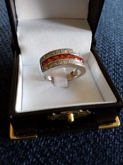 White Gold Deep plated Diamond Luxury Ring