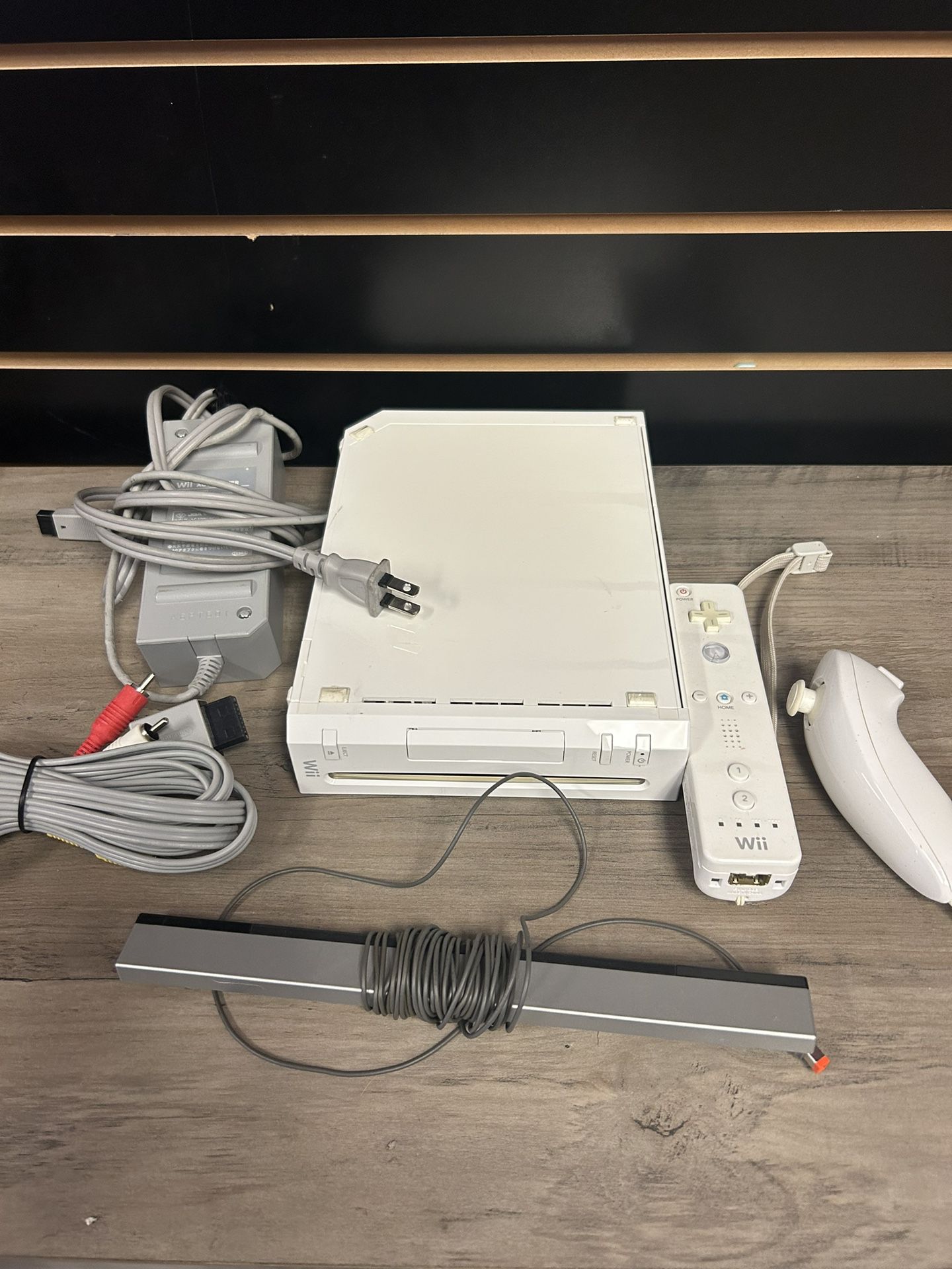 Nintendo Wii Console With Controller and Cables