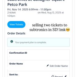 subtronics tickets