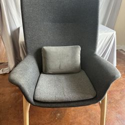 IKEA VEDBO High back armchair, Gunnared dark gray, Like New