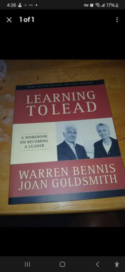 Learning to Lead: A Workbook on Becoming a Leader by Bennis, Goldsmith
