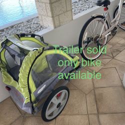 Bike And Toddler Trailer $80 For Both  Or 40 Each 