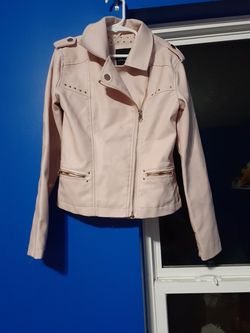 Me jane leathwr pink jacker size 7/8