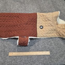 Heavy weight sherpa lined dog jacket