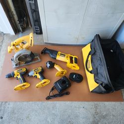 Dewalt 5pc Tool Set,  18volt 