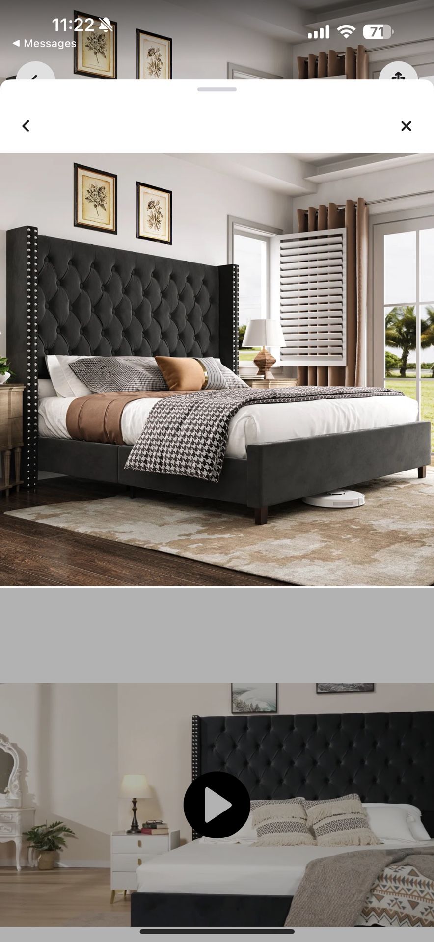 Bed Frame Eastern Or California  King 