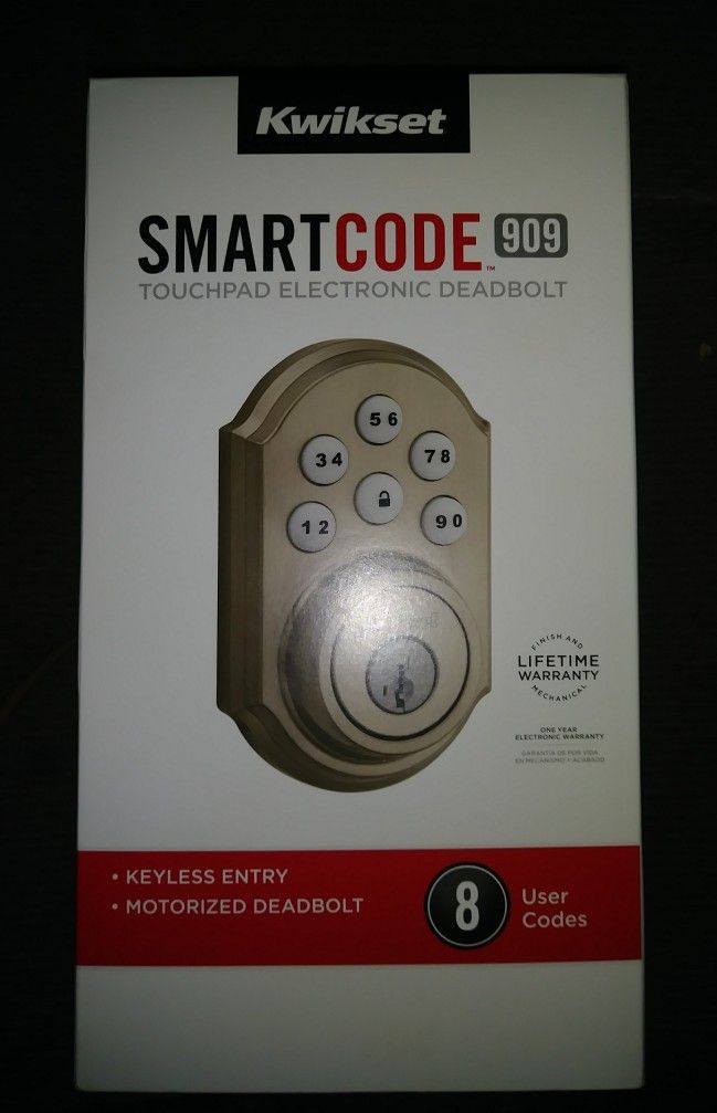 Kwikset smartcode keyless entry power door lock 909 series