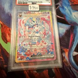 Modern Pokemon Cards Prismatic Sylveon SIR PSA9