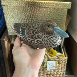Cute Vintage Decoy Mallard Duck Carving 