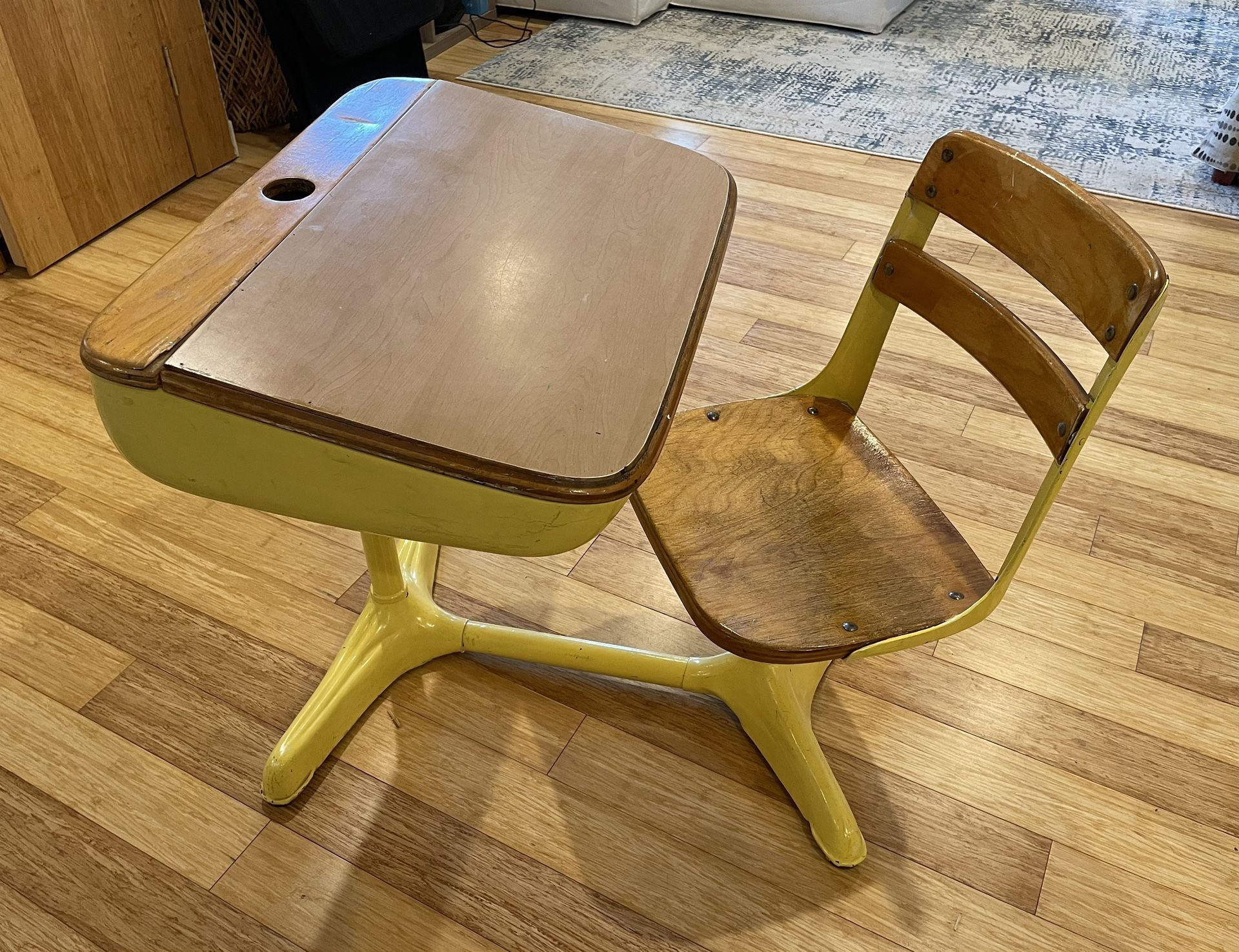 Vintage School Desk & Chair