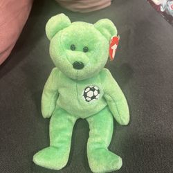Ty Beanie Baby Kicks The Bear