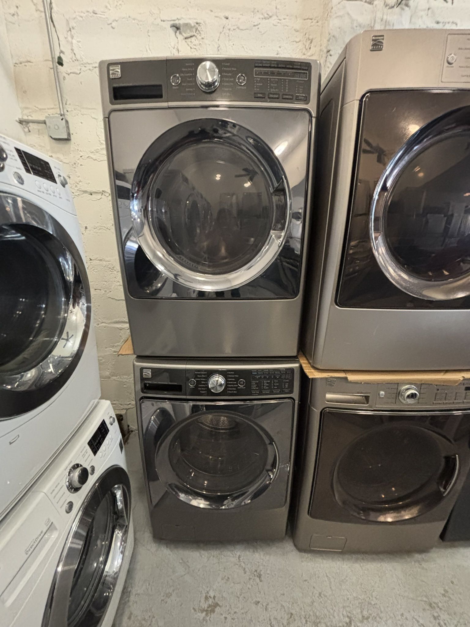Kenmore 27” Wide Electric Front Load Washer And Dryer Set