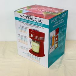 Nostalgia Retro Frozen Margarita Maker Slush Machine 40 Oz Red New
