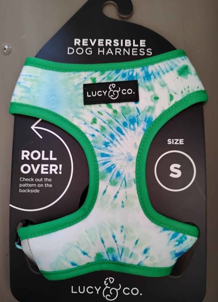 Tie Die Dog Harness Lucy & Co. Size Small Reversible** BRAND NEW**