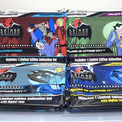 Batman The Animated Series Pop Art Animation Cel Series 1 Lot Of 4 2025 SDCC UCC