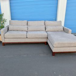 Light Gray Sectional Couch Sofa