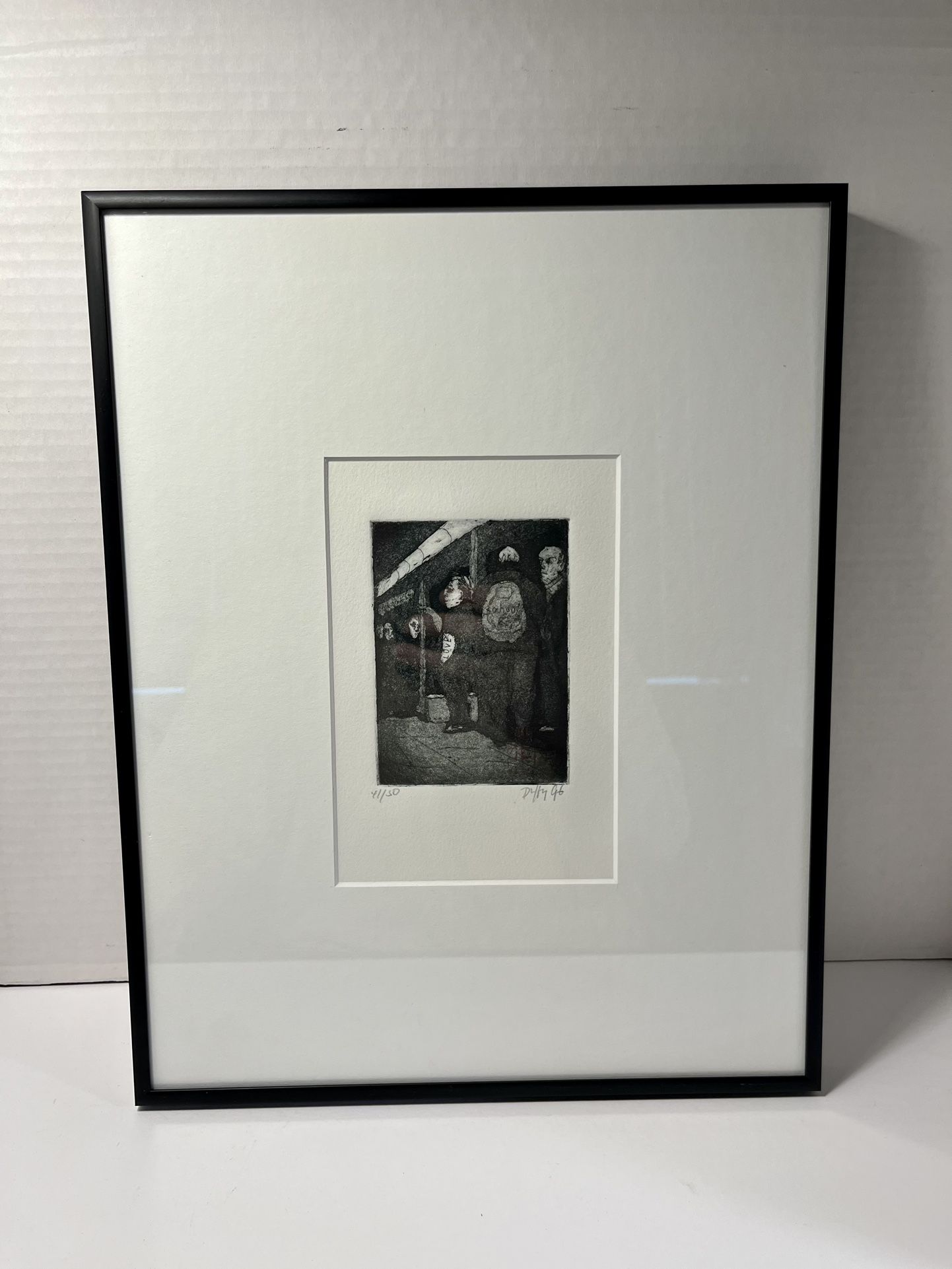 RARE 1996 Stephen Francis Duffy Signed & Numbered Etching - NY Subway
