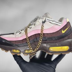 Nike Air Max 95 Cuban Link Neapolitain Pink Brown Womens Size 7 RARE 🔥 2020 Og