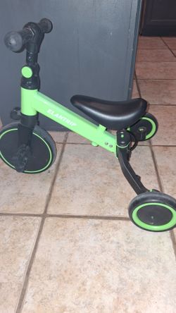 Toddler 5 in 1 Balance Bike Tricycle Green