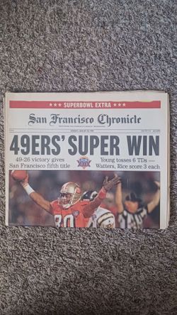 San Francisco Chronical 49ers 1995 Win