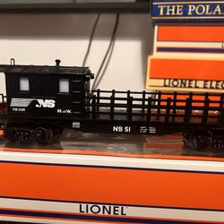 Lionel Norfolk Southern Tie Car – NS 51 Maintenance-of-Way • Excellent Condition • Original Box