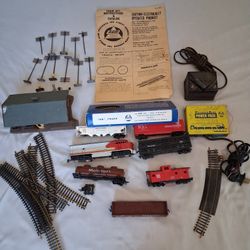 Vintage 50+ Year Old Train Set With Original Instructions Catalog