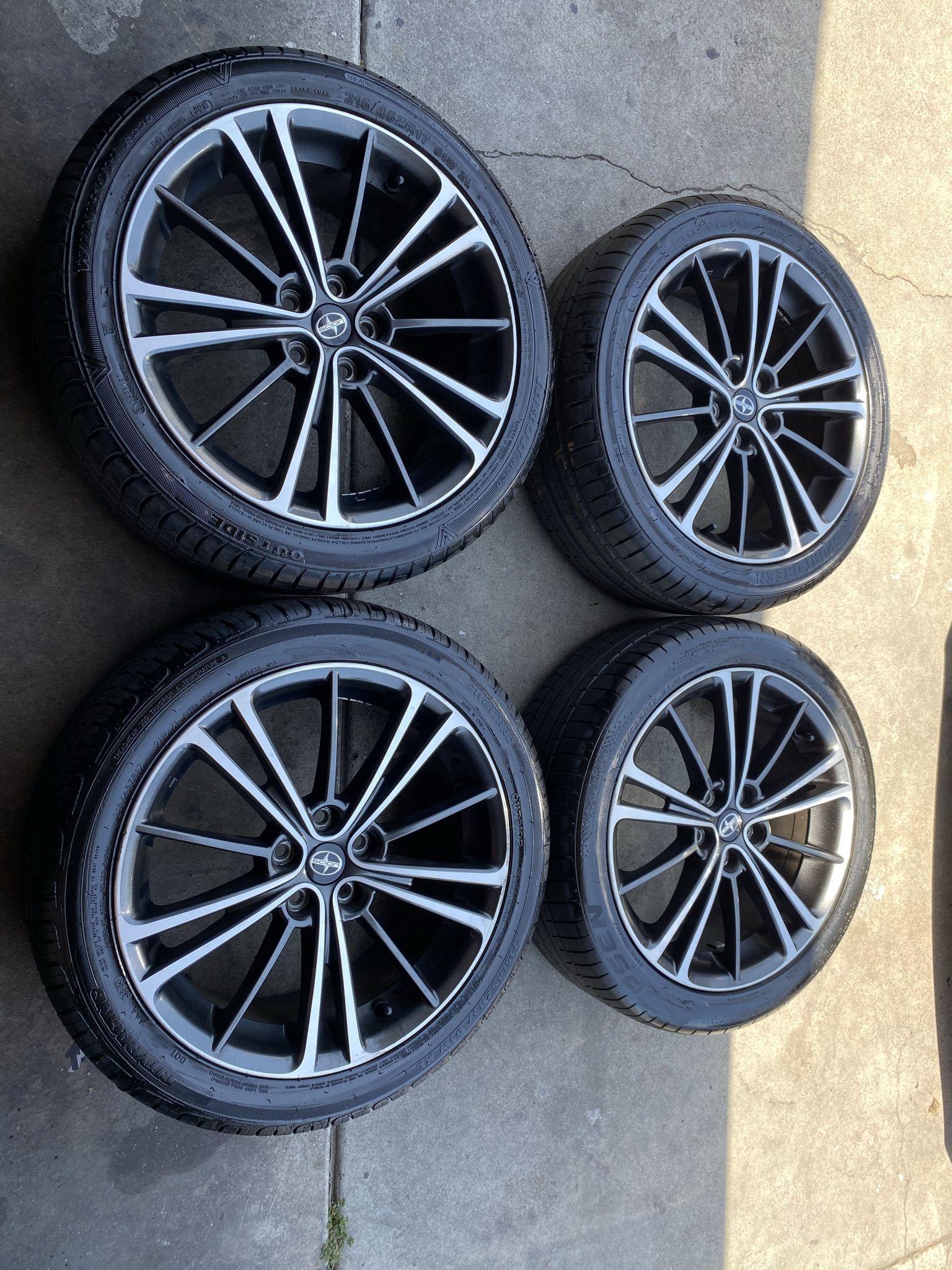 17” Scion Xb Frs Toyota Corolla Rims Wheels Tires